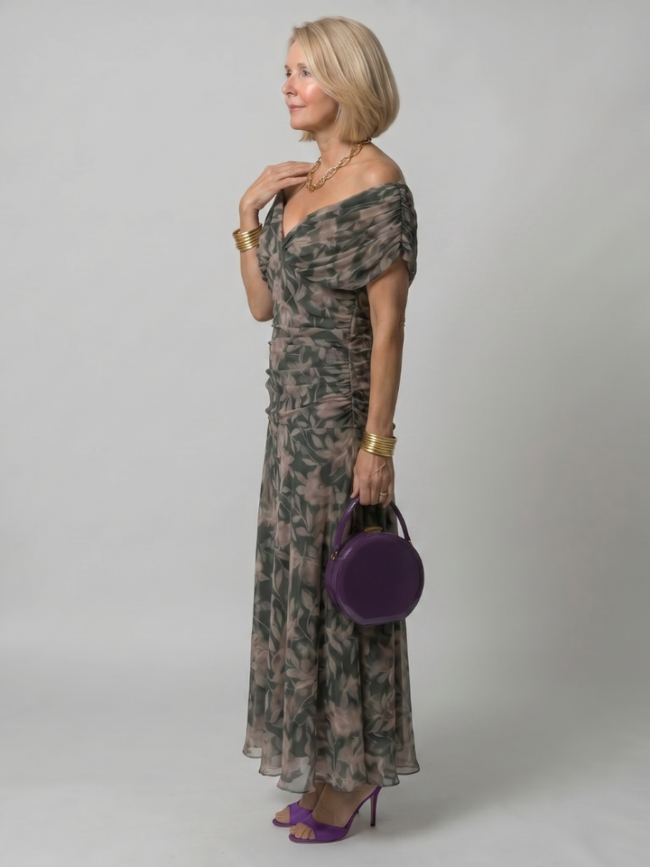 Stella & Grace™ | Off-Shoulder Midi Dress