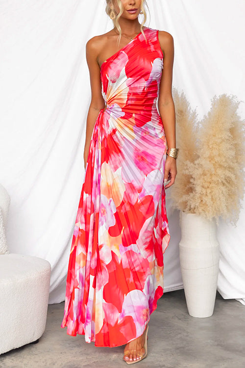 Stella & Grace™ | One-Shoulder Pleated Dress
