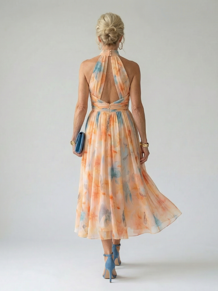 Stella & Grace™ | Halter Neck Midi Dress