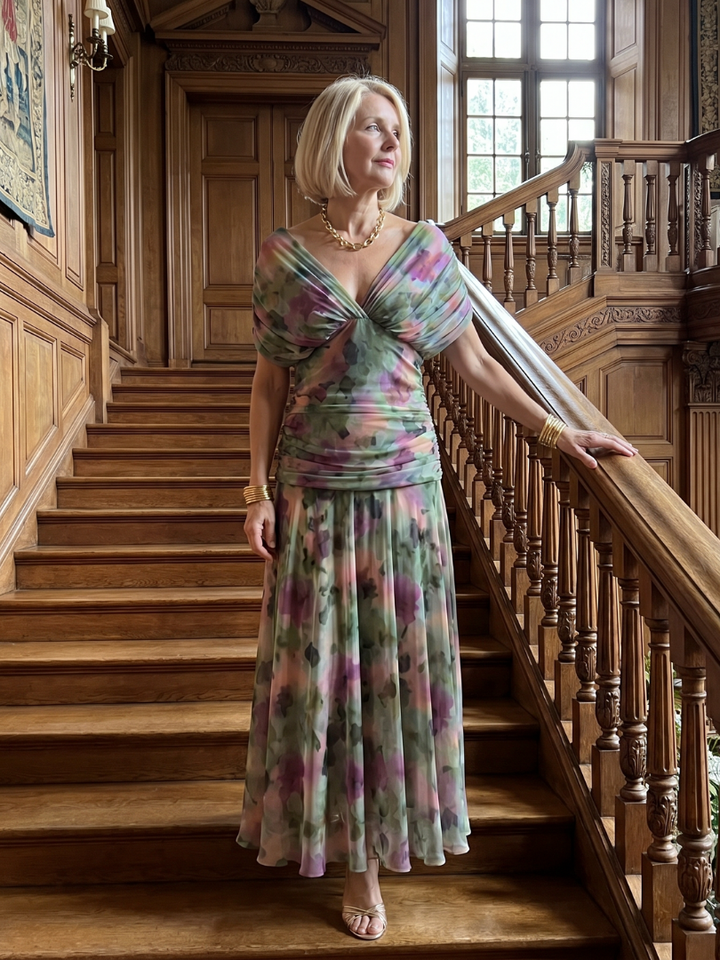 Stella & Grace™ | Off-Shoulder Midi Dress