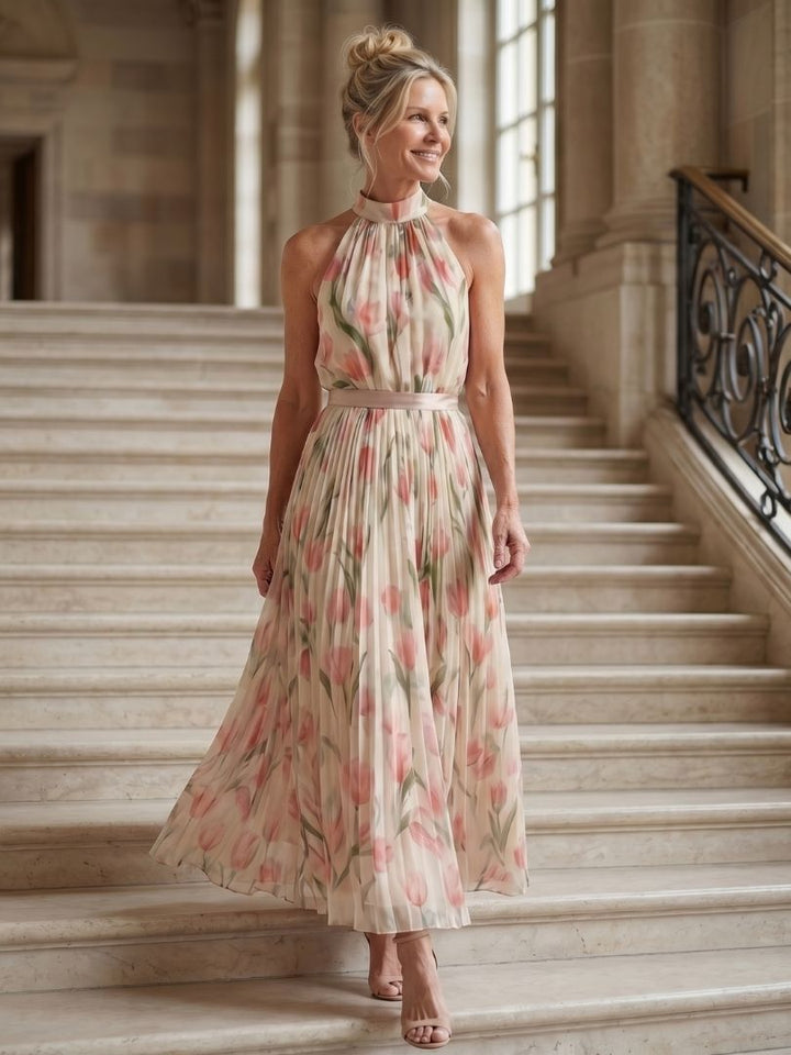 Stella & Grace™ | Floral Halterneck Midi Dress