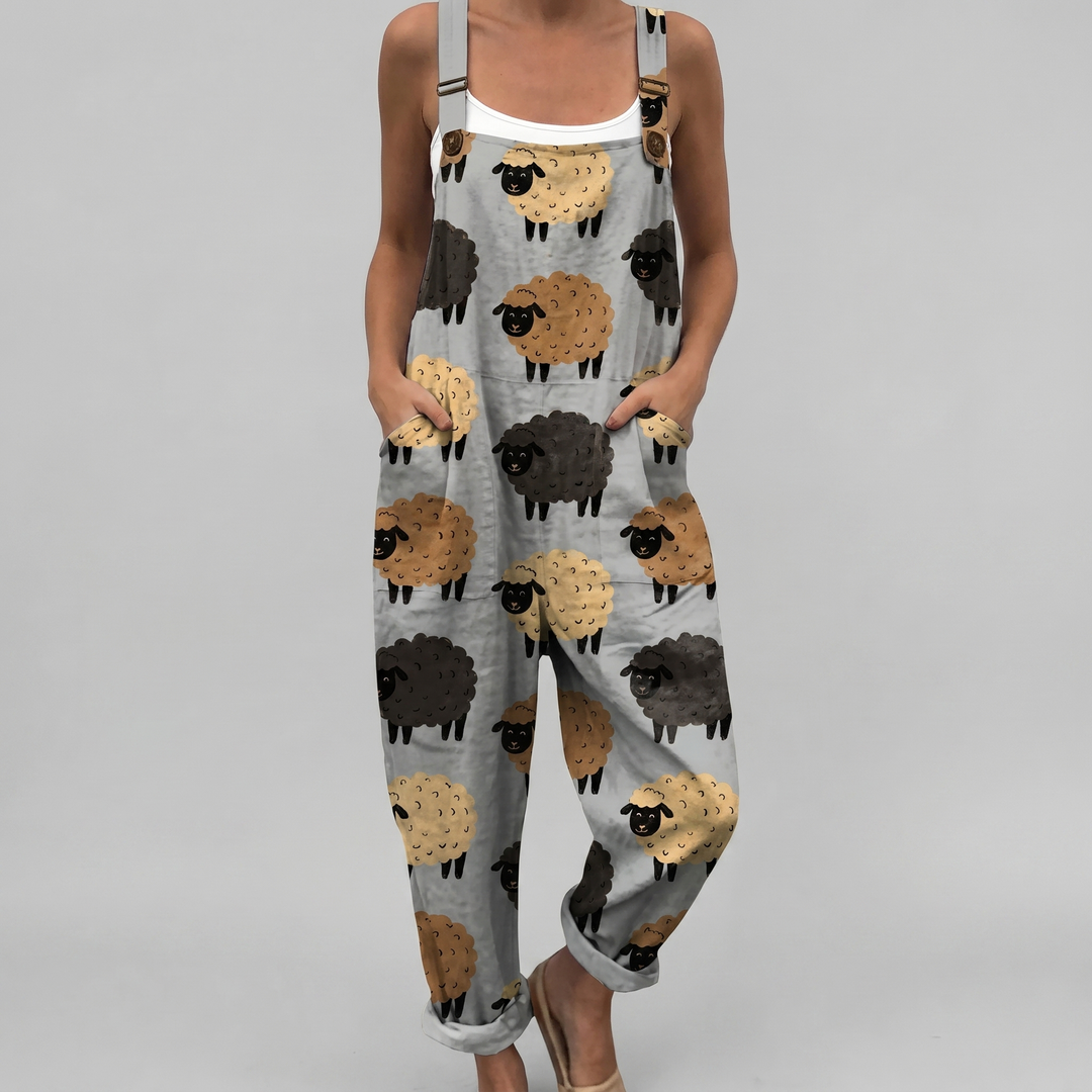 Baah™ | Tri-Color Sheep Jumpsuit